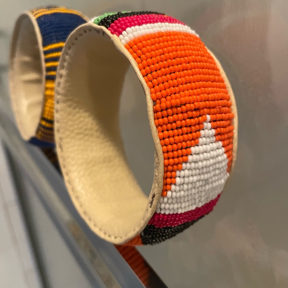 African bangles bracelets cuffs Colorful Beaded Bangles